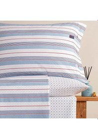 Resim Blue Marine Çift Kişilik Nevresimli Pike Takımı Aura Mavi Mavi 