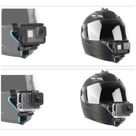 Resim Go Pro Aksiyon Kamera Motorsiklet Kask Alt Çene Bağlantı Aparatı Çok Renkli 