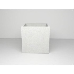 Resim Nuano Consept Kübik Serisi Köşeli Saksı Beyaz 70x70 