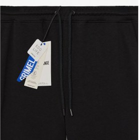 Resim Grimelange BORLAND Erkek Beli Lastikli Kordonlu Yanları Cepli Relaxed Fit Siyah Eşofman Altı 