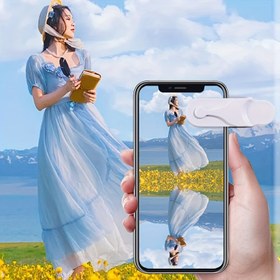 Resim Çevrilmeli Lens Fotoğrafçılık Aracı, Dış Mekan Çekimleri İçin Temel Aksesuar, Ayna Yansıması Fotoğrafları için Telefon Tutucu, Gökyüzü Aynası Yakalama, Akıllı Telefon Lens Seyahati, Net Selfie ve Manzara Çekimleri için Yansıtıcı Kamera Bağlantısı - İdeal Hediye Seçimi! 