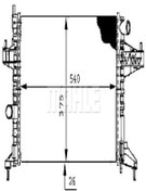 Resim BEHR Mahle Cr389000s (8MK376714-364) Su Radyatoru (OPEL: CORSA C COMBO 1.6 1300233 1300237 (WC378421) 
