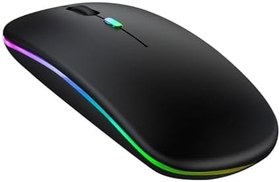 Resim Classone RGB-100F RGB Işıklı, Efektli, Silent-Sessiz,RF Kablosuz, Bluetooth Mouse - Siyah 