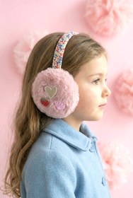 Resim Liberty Kumaş Detaylı Kürk Pompom Kulaklık - Yumuşacık Peluş 
