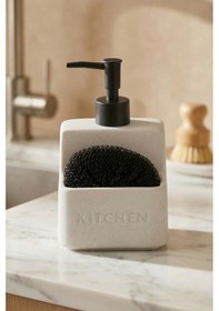 Resim Rory Sünger Hazneli Sıvı Sabunluk - 480 Ml Beyaz 