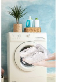 Resim 2 Adet Eco Beyaz Ayakkabı Yıkama Filesi Diğer 