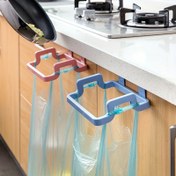 Resim Duvara monte edilebilen plastik çöp kutusu - Mutfak, dolap, garaj ve banyo için renkli, yeniden kullanılabilir çöp kutusu, güvenli kapak ve askılar ile, banyo düzenleyici | Modern tasarım | Dayanıklı plastik, çöp kutusu mutfak 
