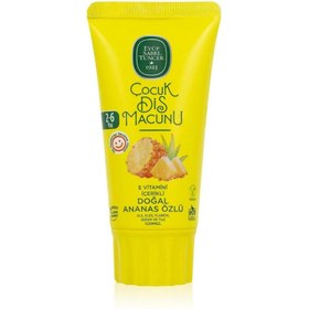 Resim Eyüp Sabri Tuncer 23 Adet Doğal Ananas Özlü Çocuk Diş Macunu 60 ml, Rosie Hediye 