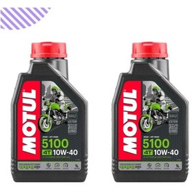 Resim Motul 5100 10W-40 Motorsiklet Yağı 2 x 1 L 