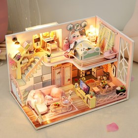 Resim Kitap Köşesi Kiti, DIY Mini Bebek Evi Kitap Köşesi Kiti - Çiçek Çiçek Çiçek Modern Loft, 3D Bulmaca, Hatıra Hediyesi, Sevgililer Günü, Noel, Cadılar Bayramı, Şükran Günü ve Doğum Günü Hediyeleri için Uygun 
