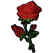 Resim Aplike Ütü İle Yapışan Gül Büyük Arma 15x5 cm 
