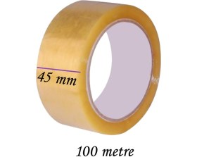 Resim Glaswen Koli Bandı 45 mm x 100 mt Şeffaf Güçlü Yapışkanlı Kopmayan Bant 