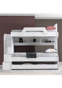 Resim Setaymobilya Ranza, Inci Beyaz 3 Lü Ranza + 3 Adet Comfort Yatak 