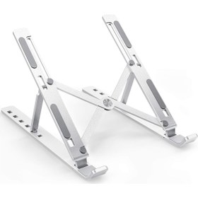 Resim Alüminyum Notebook/laptop Tablet Standı 6 Kademeli Metal 