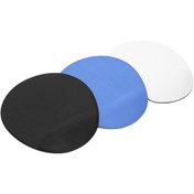 Resim newdaki Mavi Siyah Beyaz Bilgisiyar Notebook Bileklik Destekli Ergonomik Optik Mousepad 19x23 Cm 