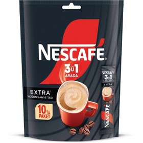 Resim Nescafe 3'ü 1 Arada Extra Kahve 10'lu 