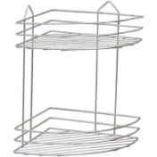 Resim Alper Banyo EK02 2 Katlı Krom Banyo Köşe Şampuanlık Banyo Duş Askısı 
