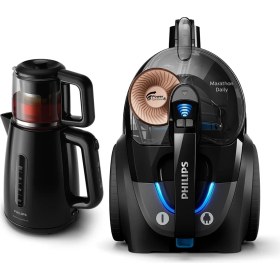 Resim Philips BXA0079 - XB7150 Marathon Daily Toz Torbasız Süpürge + HD7301/00 Cam Demlikli Çay Makinesi 