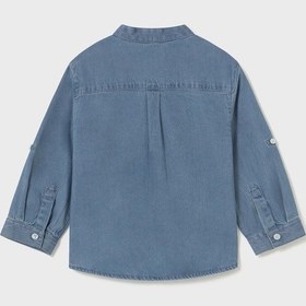 Resim Mayoral Erkek Bebek Uzun Kol Denim Gömlek Lacivert Lacivert 