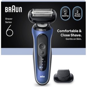 Resim Braun Series 6 Elektrikli Tıraş Makinesi, Islak Ve Kuru, Hassas Düzeltici Başlık, 62-b1200s 1 Saat 