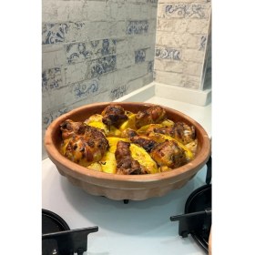 Resim Teknotrust Sırlı Toprak Güveç-Pişirme Tavası-Borcam-Fırın Tepsisi 30 cm 2-3 Kişilik 