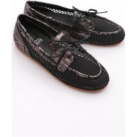 Resim Dgn B0048 Kadin Oxford Ayakkabi Siyah 