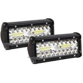 Resim Pazly 2 Adet 120w Led Beyaz Araç Tavan Montajlı Çalışma Lambası Aküsüz 3000+ Lümen 