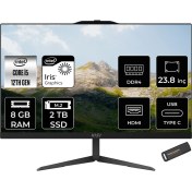 Resim Msı Modern AM242 Intel Core I5 1235U 8gb 2tb SSD 23.8" Fhd Fdos All In One Bilgisayar & Per4 USB Bellek 12M838XTRP304 