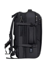Resim Sırt Çantası Genişletilebilir 15.6" Inç Laptop Bölmeli Usb Aparatlı Siyah 