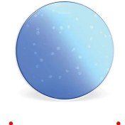 Resim MarkEntegra 14 Inç Trampet Derisi, Mavi, Dayanıklı 