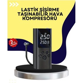 Resim Otomatik Kapanmalı Dijital Lastik Şişirme Pompası 