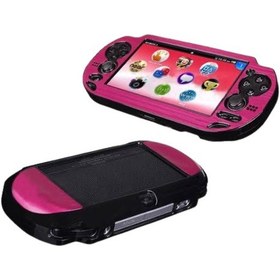 Resim Ps Vita 1000 Uyumlu Koruyucu Kapak Metal Full Koruma Pembe 