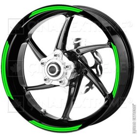 Resim Double Stripe Floresan Yeşil Jant Şeridi Çınar Extreme 