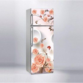 Resim Jasmin2020 Buzdolabı Sticker Kaplama Etiketi Pembe Çiçekler 