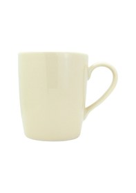 Resim İ Harfi Çiçek Desenli Porselen Kupa Bej 