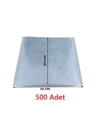 Resim Çay Demleme Filtresi Boş Demlik Poşeti Büyük Endüstriyel Boy Kazan Galoşu Bonesi 19x20 Cm 500 Adet Ev Otel Cafe Horeca 