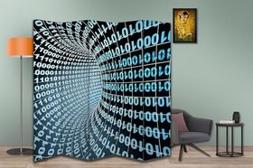 Resim Kodlama Temalı Özel Tasarım Paravan Room Divider 180 x 200 cm 