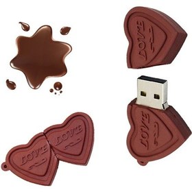 Resim Microdrive 16gb Usb 2.0 Yaratıcı Kalp Çikolata U Disk 