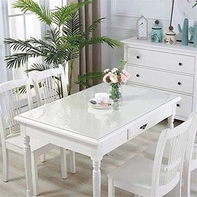 Resim Aysan 1.6mm Şeffaf PVC Masa ve Örtüsü Koruyucu | Pedi | Koruyucu Mika | Asetat Örtüsü | Zemin Koruma (En: 120cm, Boy: 110cm) 