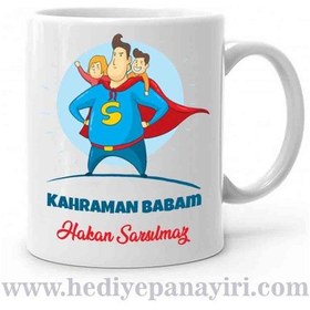 Resim Babalar Gününe Özel Kahraman Babam Kupa Bardak 