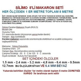 Resim Isıyla Daralan Makaron Kablo Seti Sihrink 8 Çeşit 1 Er Metre 