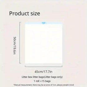 Resim 5 adet Kalınlaştırılmış Kokuya Dayanıklı Kedi Kumu Kutusu Linerleri, Tonepie Otomatik Kedi Tuvaleti ile Uyumlu, Kendi Temizliğini Yapabilen PVC Pet Atık Torbaları Kolay Temizlik için - Kedi İçin Tasarlanmış 