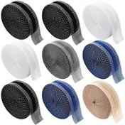 Resim 9 Paket Dikişsiz Kenar Bandı, Kendinden Yapışkanlı Kumaş Yama, Pantolon, Kot ve Uzun Pantolonlar için Uygun - Kolay Kenar Dikiş, Dayanıklı Giysi Tamir Şeritleri - Çoklu Renkler (Beyaz, Siyah, Kahverengi, Gri, Mavi) 