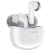 Resim Omars TWS Bluetooth 5.1 Dokunmatik Kablosuz Kulakiçi Kulaklık Beyaz 