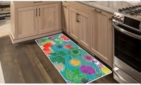 Resim Colorix Carpet Kaymaz Taban Tezgah Önü Mutfak Paspası 75x150 Cm No: 464 