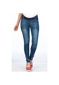 Resim Busa Hamile Yüksek Bel Kot Pantolon Skinny Mavi-mavi 