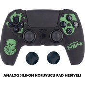 Resim Ps5 Dualsense Koruyucu Silikon Kılıf + Analog Silikon Koruyucu Call Of Duty 