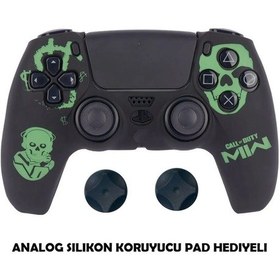 Resim Ps5 Dualsense Koruyucu Silikon Kılıf + Analog Silikon Koruyucu Call Of Duty 