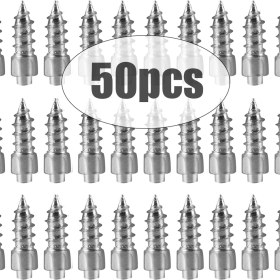 Resim Xiyu Shop 50 Adet Tarzı Kaymaz Araba Lastiği Saplamaları Vidalar Çiviler Evrensel Oto Motosiklet Bisikleti Kış Buz Önleyici Kar Dikenleri Lastik Kramponları (Yurt Dışından) 