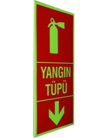 Resim İzmir Fırça Lümen Işıldayan Levha Yangın Tüpü 11,5 25cm 